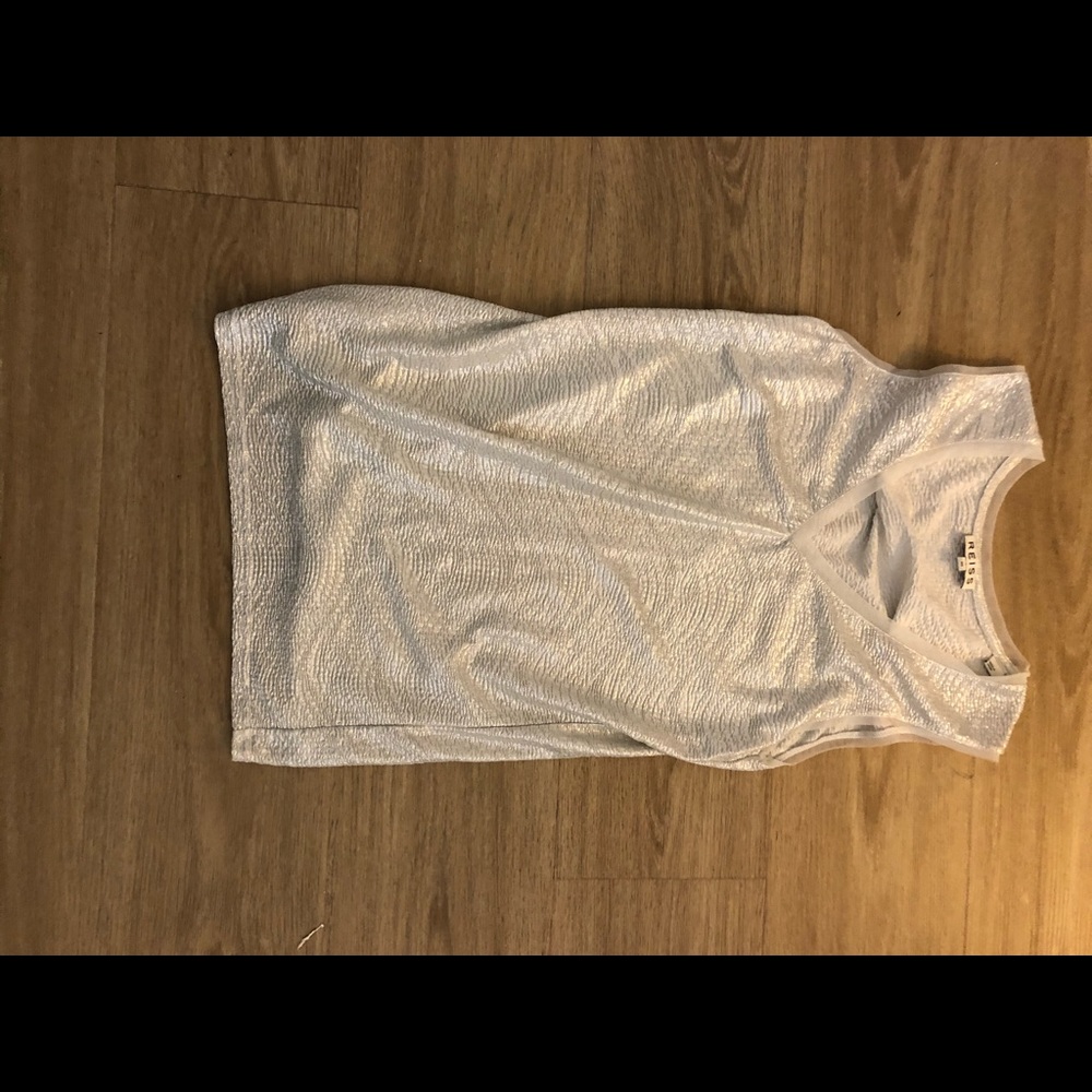 Silver Reiss sleeveless top